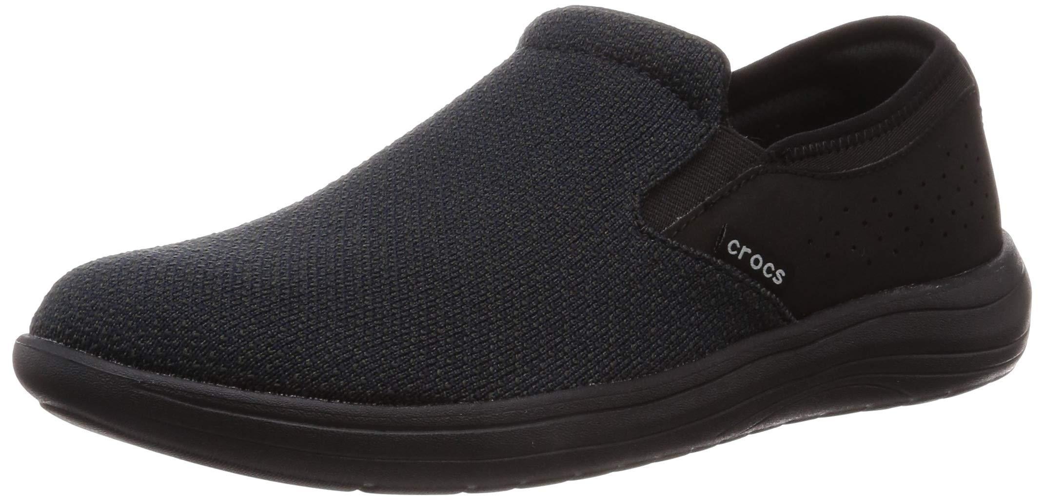 Crocs™ Suede Reviva Slip On Shoe in Black/Black (Black) for Men - Save ...