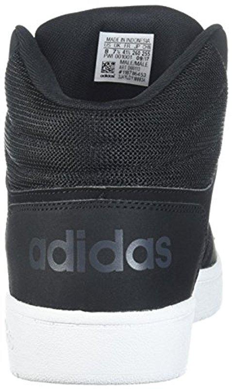adidas Performance Hoops 2.0 Mid Sneaker, Black/black/carbon, 16 M Us for  Men | Lyst
