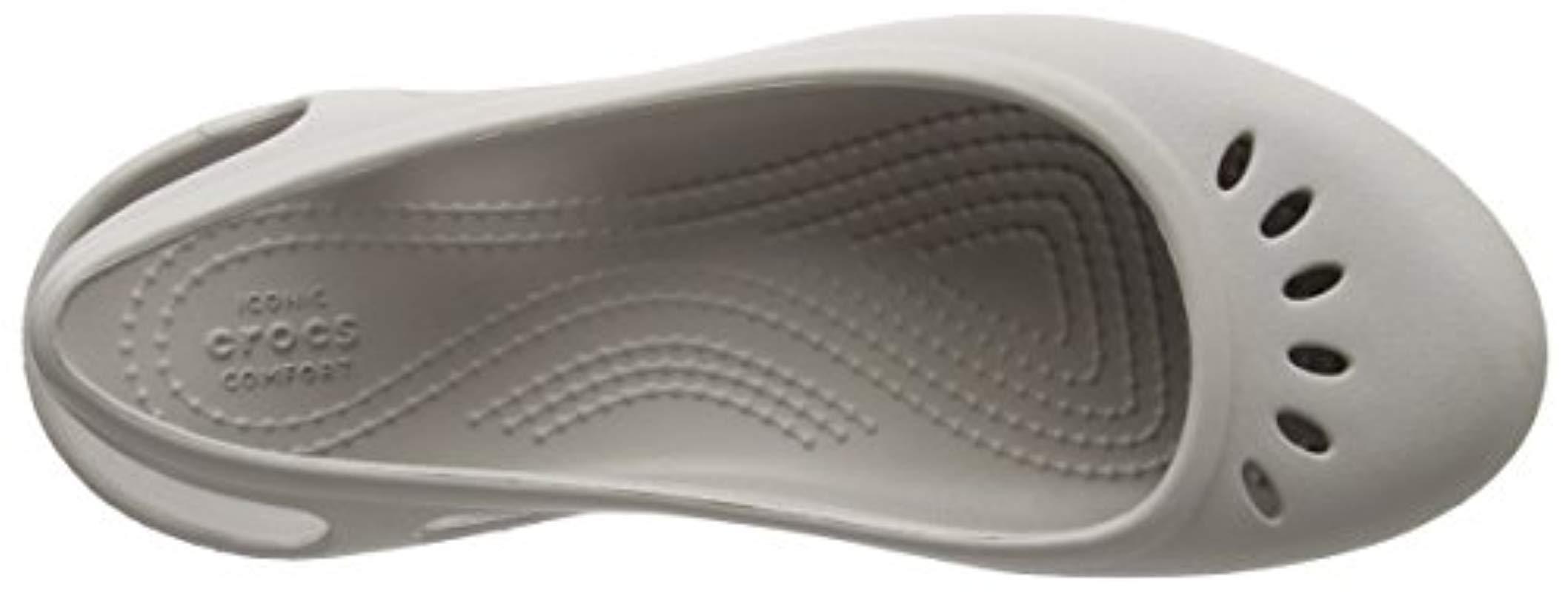 Crocs™ Kadee Slingback Closed-toe Sandals in Gray | Lyst