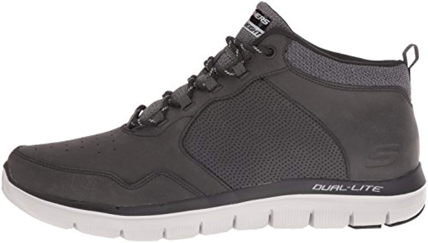 skechers black flex advantage 2.0 trainers