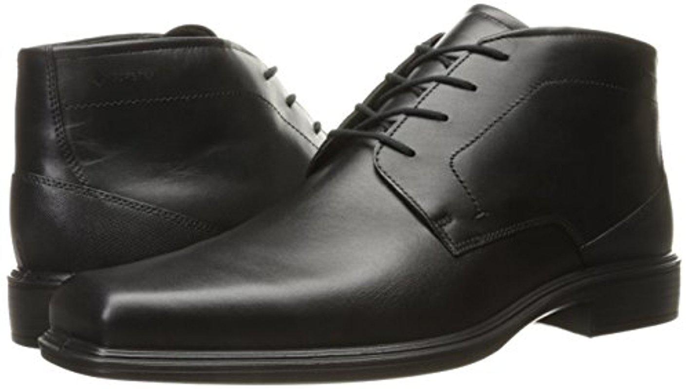 Ecco Leather Johannesburg Ankle Boots in Black for Men | Lyst