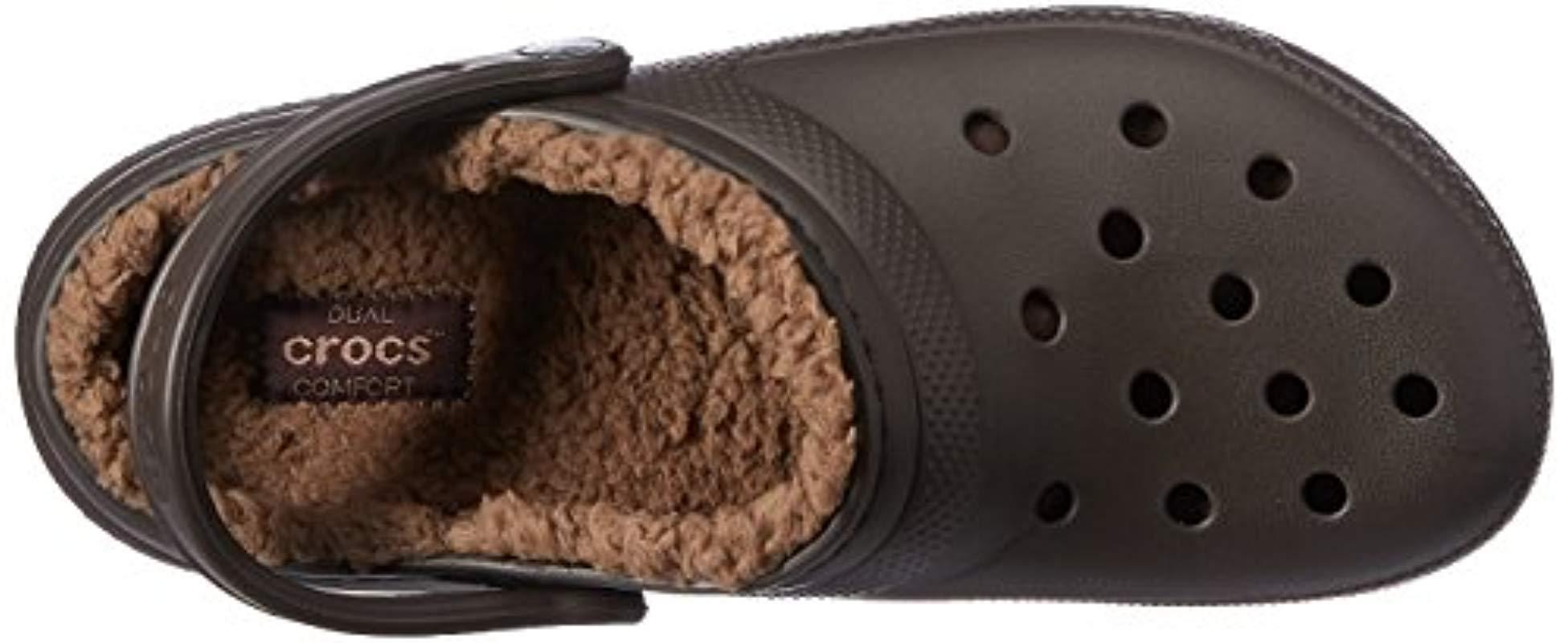 fuzzy crocs shoe carnival