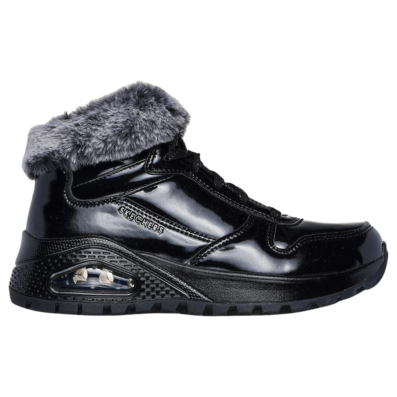 Skechers Uno Rugged Boots Black Shiny High top Trainers 168126 Lyst UK