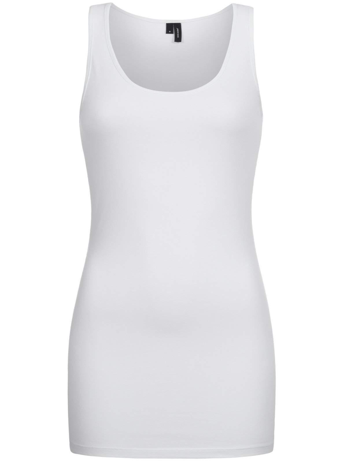 Vero Moda Vmmaxi My Soft Long Tank Top Noos Vest in Bright White (White) -  Save 36% - Lyst