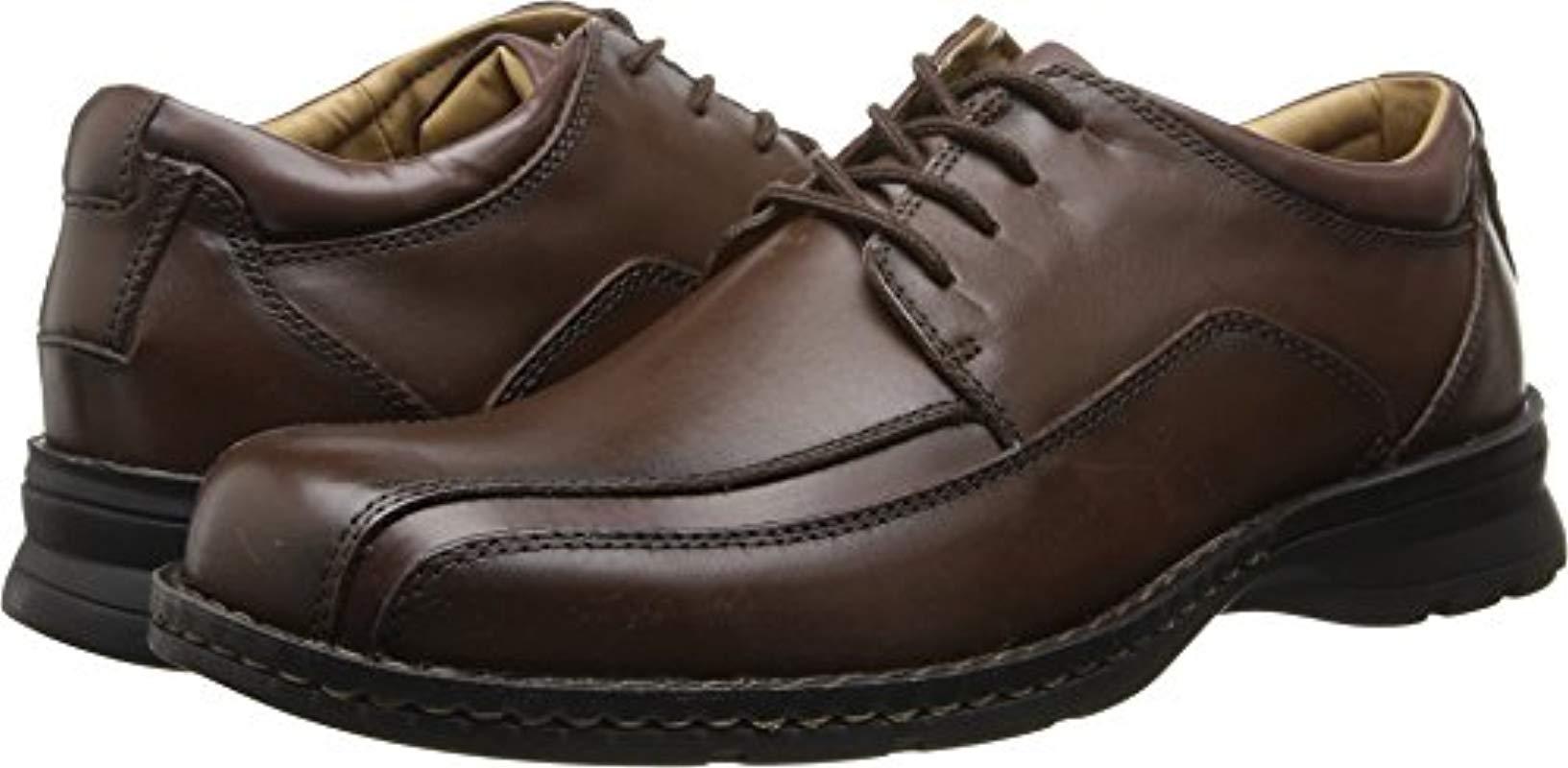 Dockers Trustee Leather Oxford Dress Shoe in Dark Tan