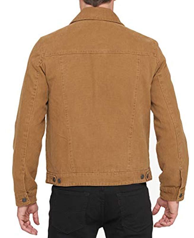 Levi's men's cotton cheap canvas laydown trucker jacket
