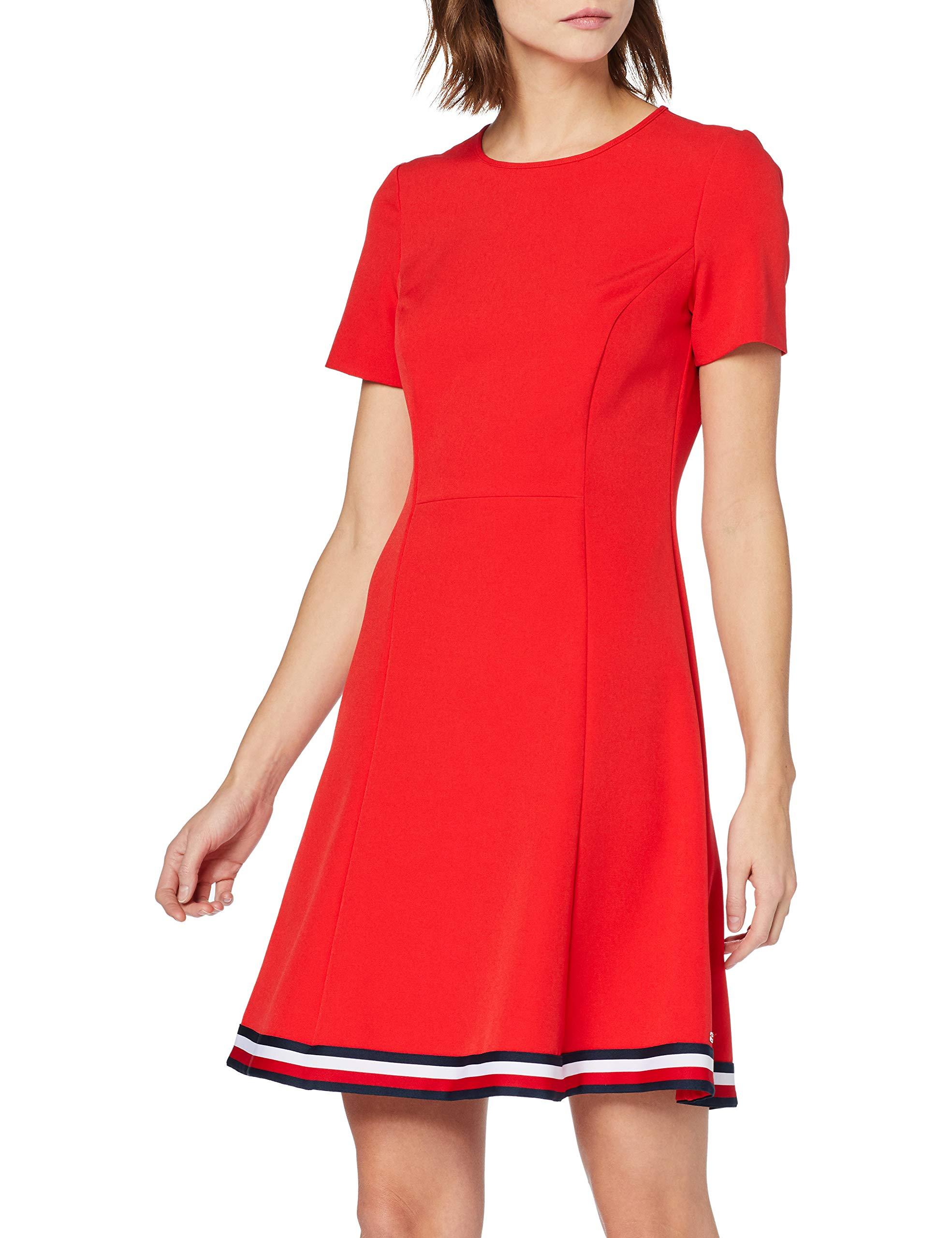 Angela Global STP Dress SS SLV Robe Femme Tommy Hilfiger en coloris Rouge |  Lyst