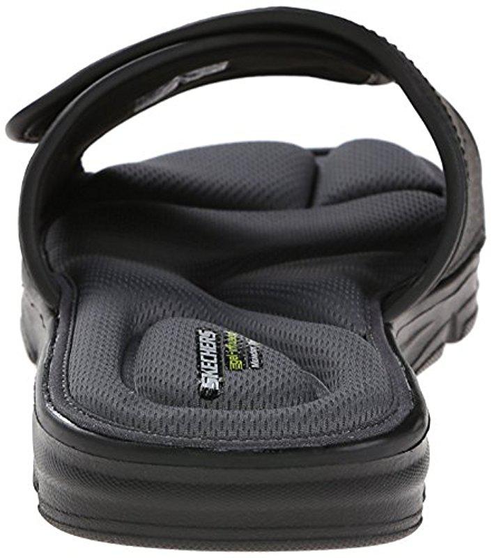 Skechers Synthetic Sport Wind Swell 51314 Sandal in Black for Men | Lyst