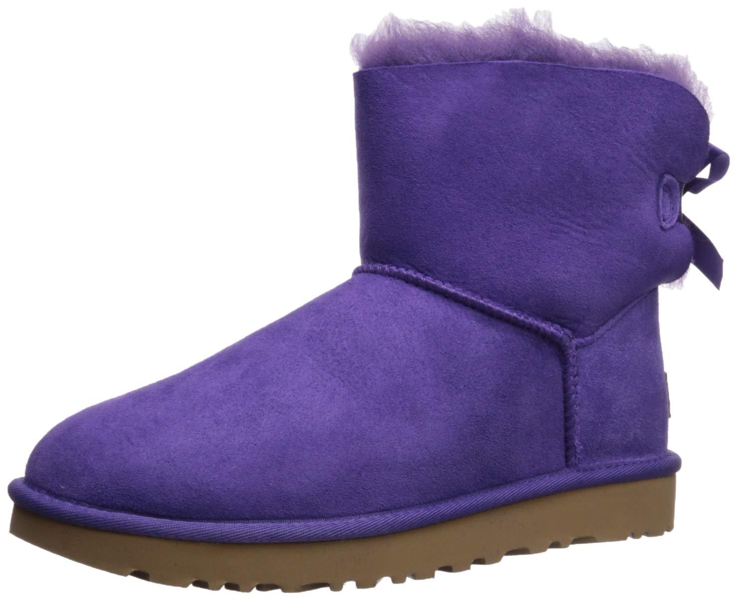 purple ugg boots with bows