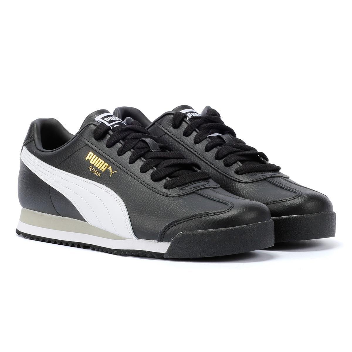 PUMA Roma Standard white Trainers in Black Lyst UK
