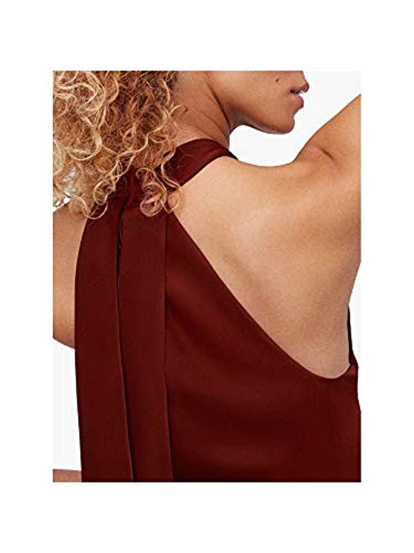Coast top maroon dress