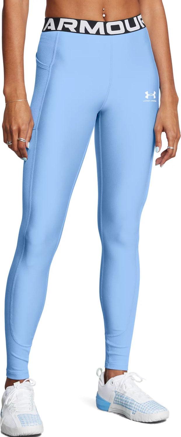 Under Armour S Heatgear Rib Legging in Blue Lyst UK