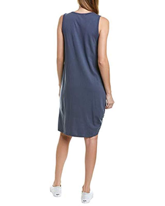 n:PHILANTHROPY Leather Casual Dress in Blue - Lyst