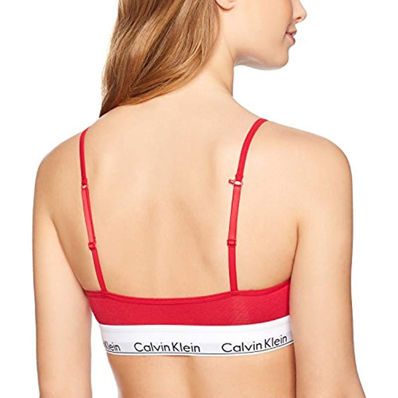 calvin klein skinny strap bralette