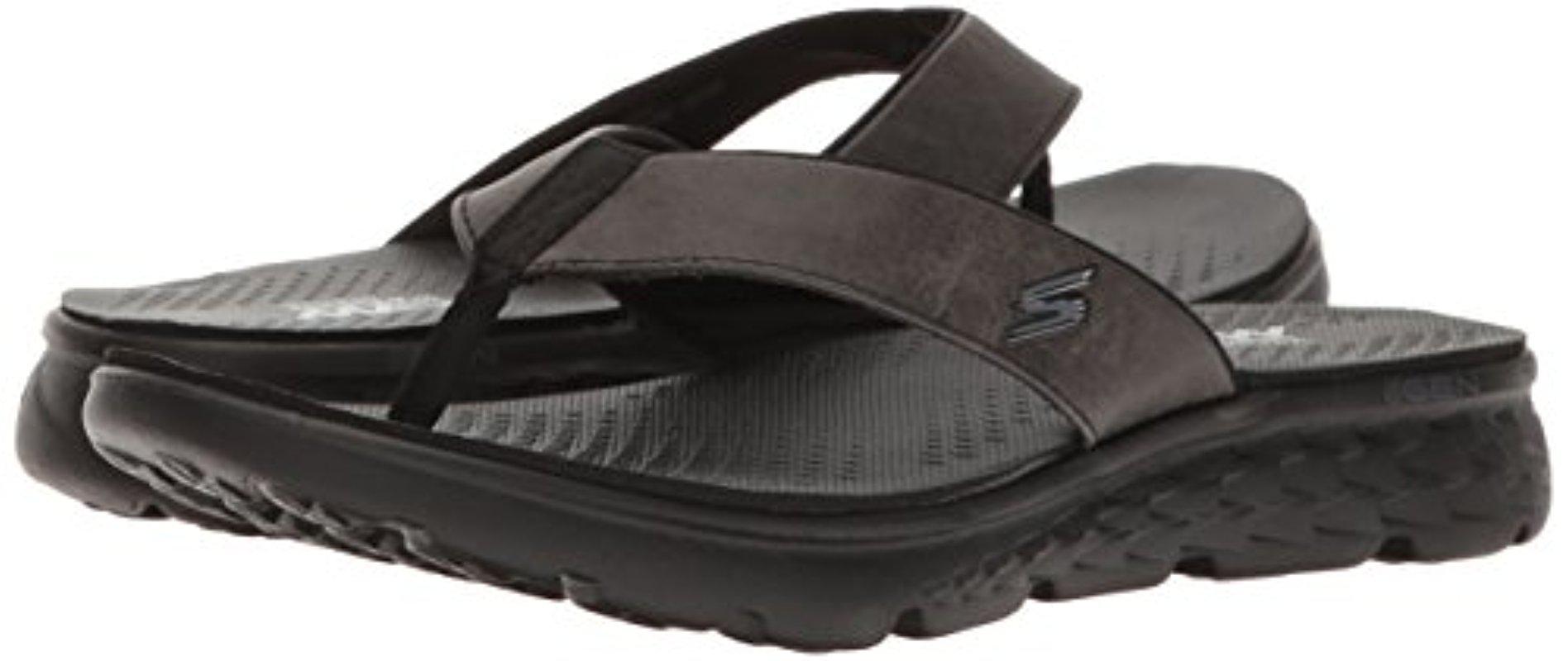 skechers performance men's on the go 400 flip flop