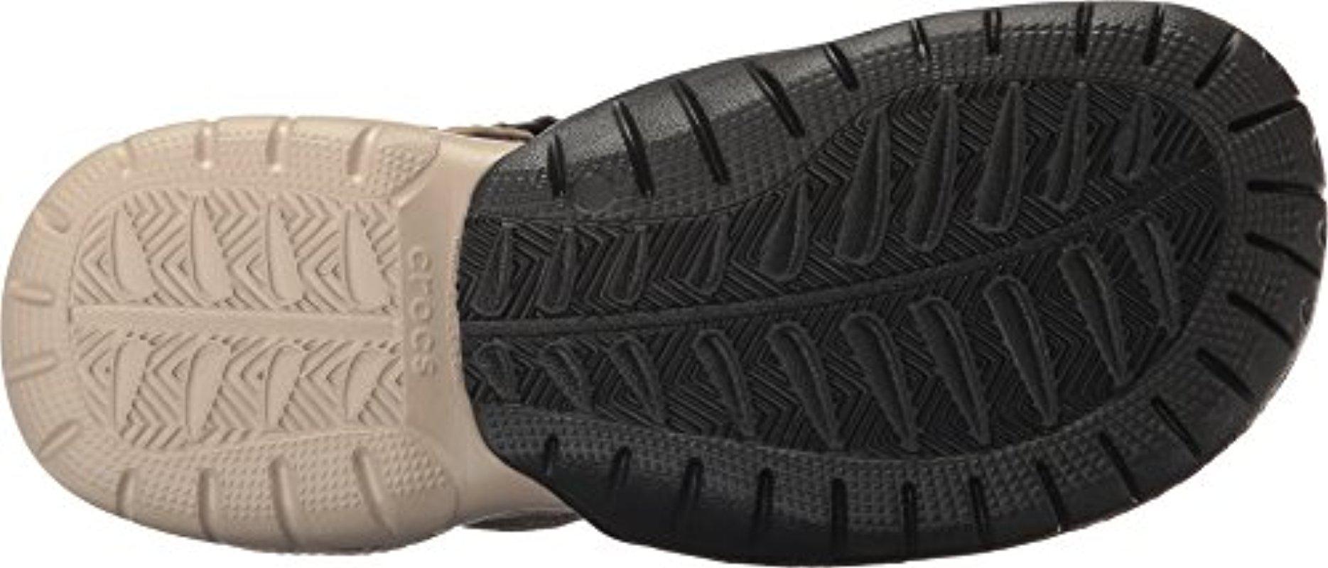 mens suede crocs