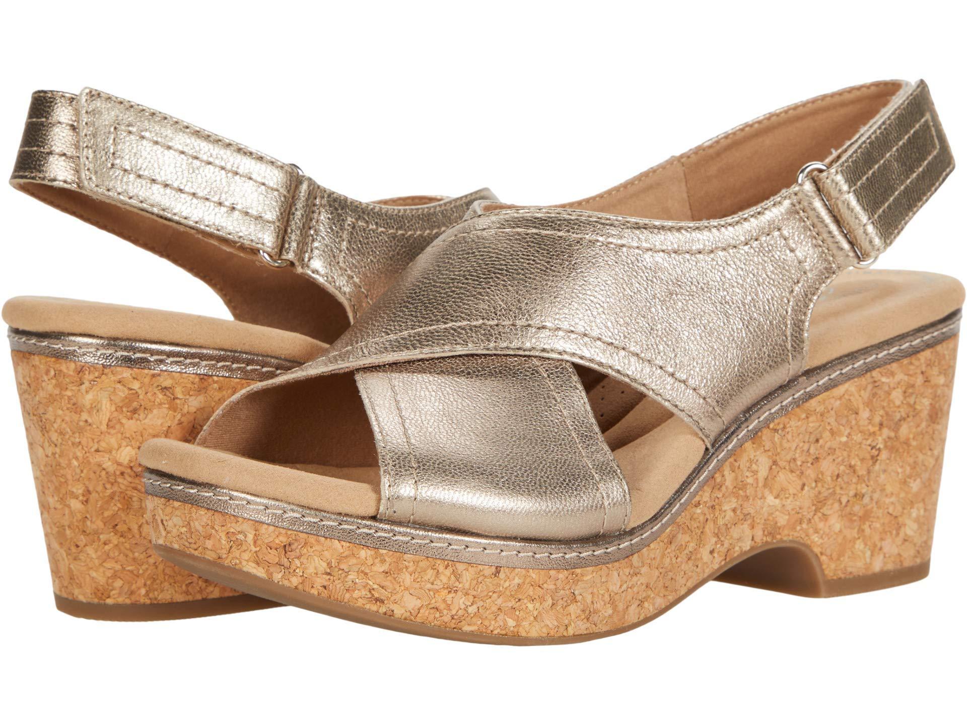 Clarks Giselle Cove in Metallic Lyst UK