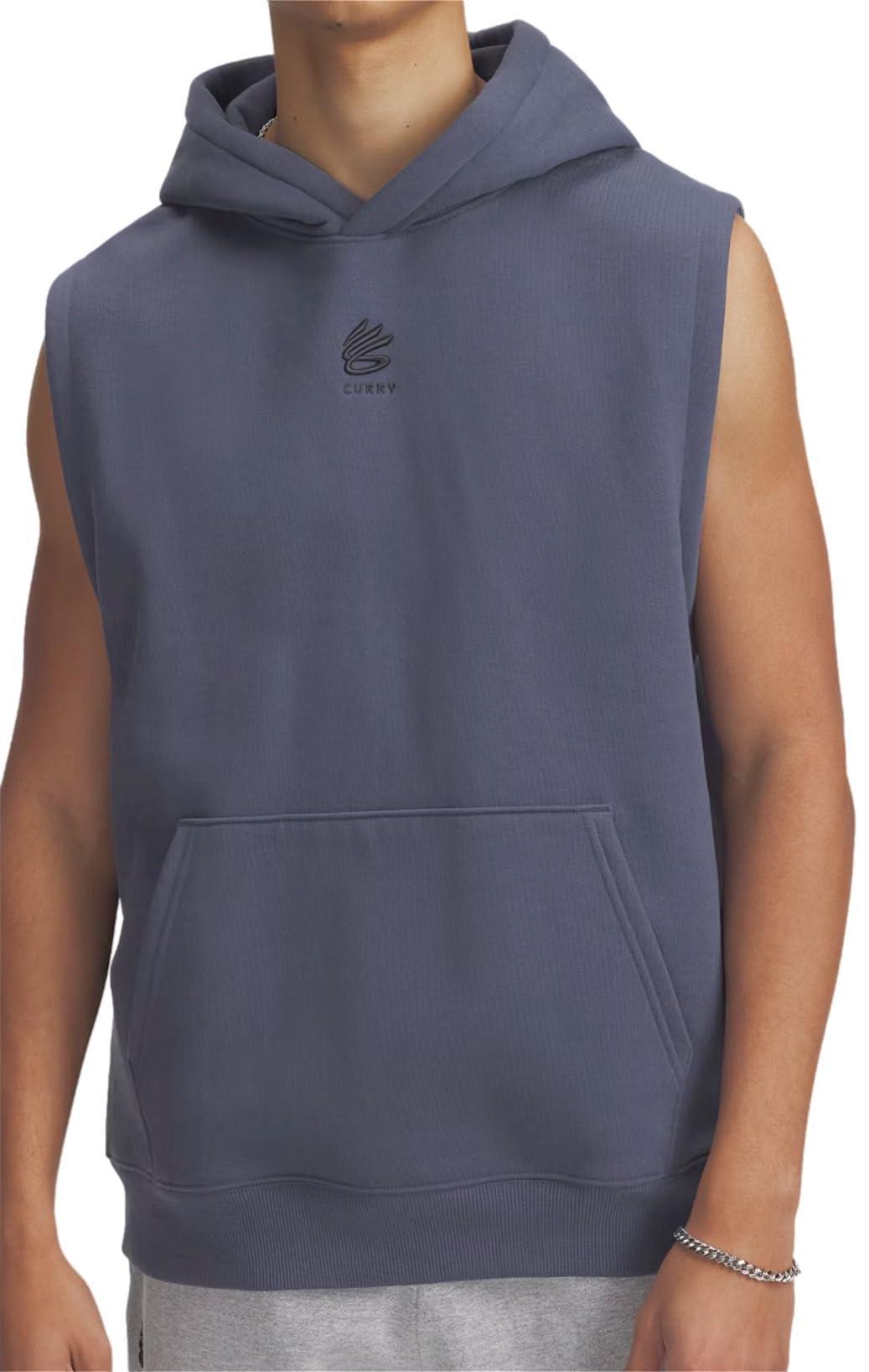 Under Armour Curry Sleeveless Hoodie In Vintage Style By