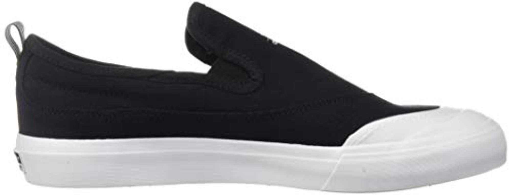 adidas Originals Matchcourt Slip Running Shoe in Black/Black/White (Black)  for Men - Lyst