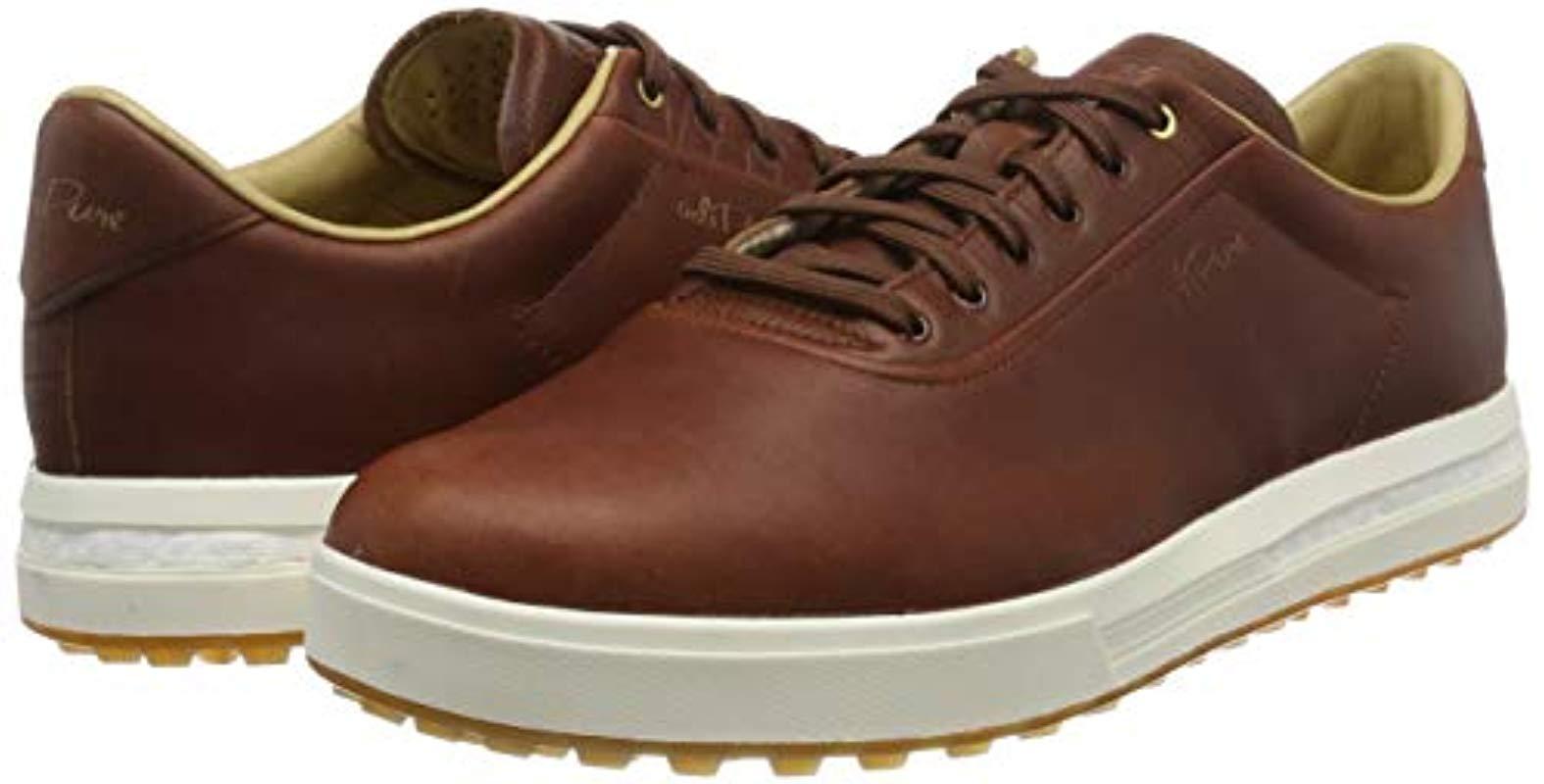 adidas adipure golf shoes brown