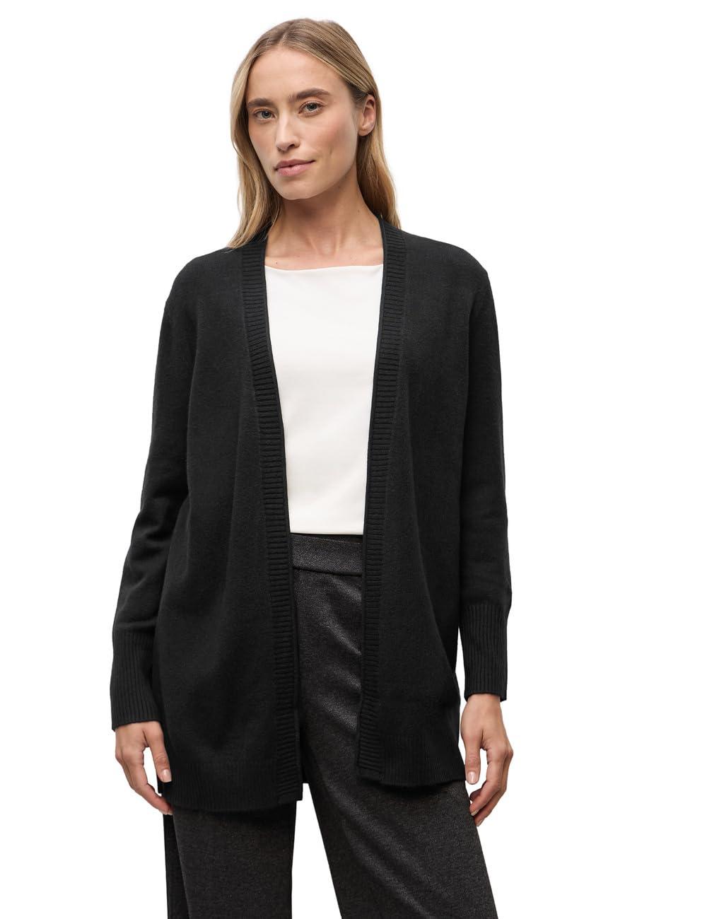 Street One Long Cardigan Damen Sommer Schwarz Damen Cardigan