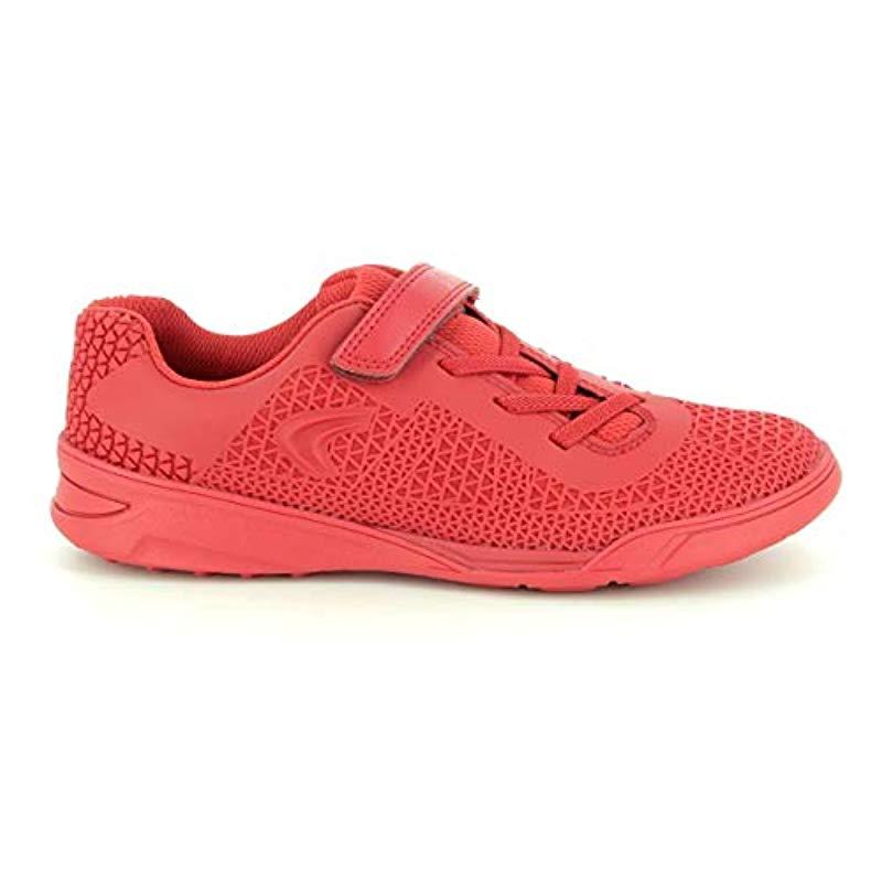 clarks red trainers