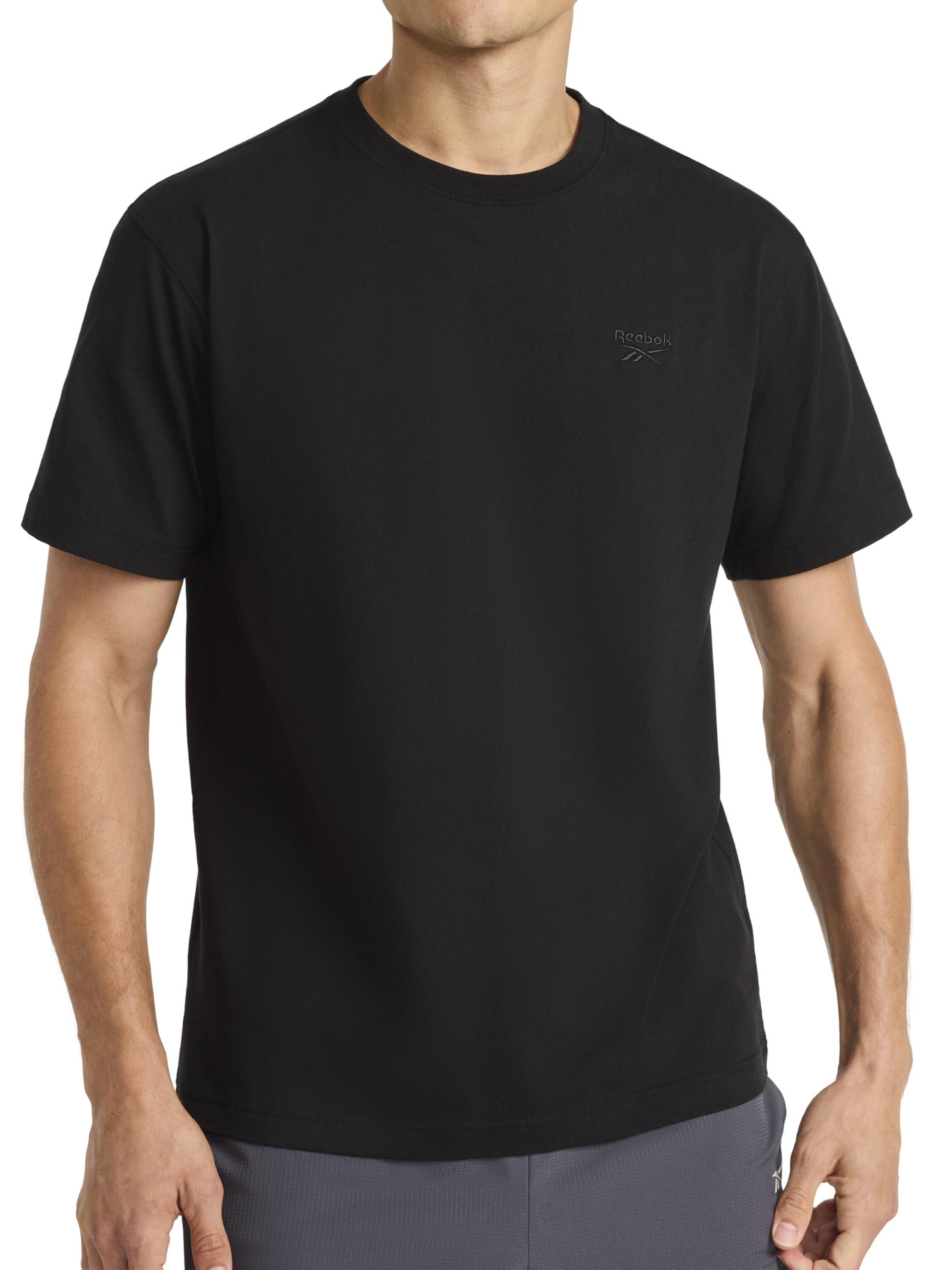 Reebok Apparel S Vector Embroidery Crewneck T-shirt in Black for