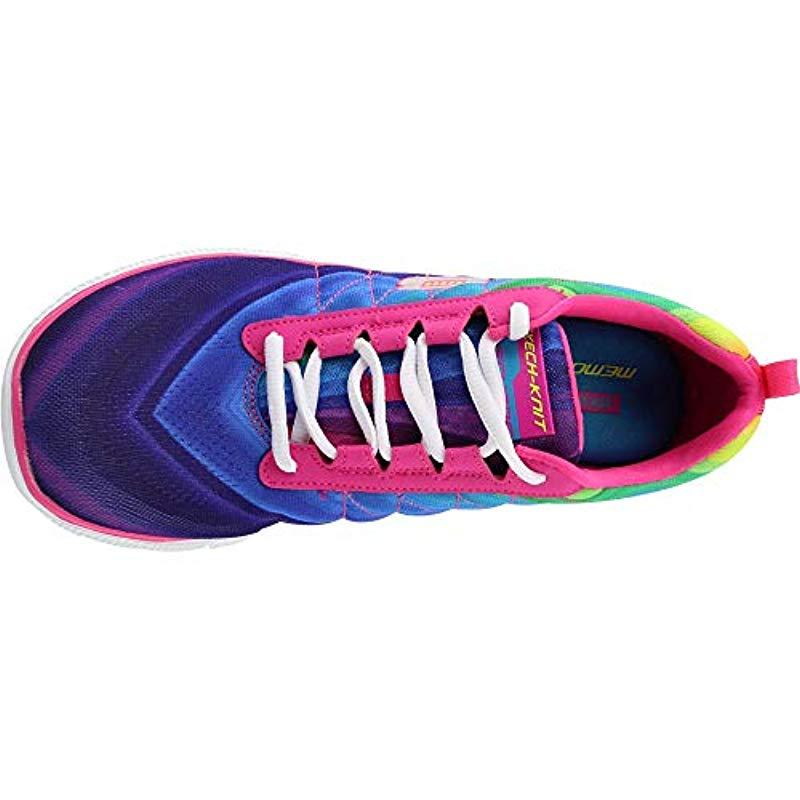 Skechers Rubber Sport Pretty Please Flex Appeal Fashion Sneaker in Pink |  Lyst