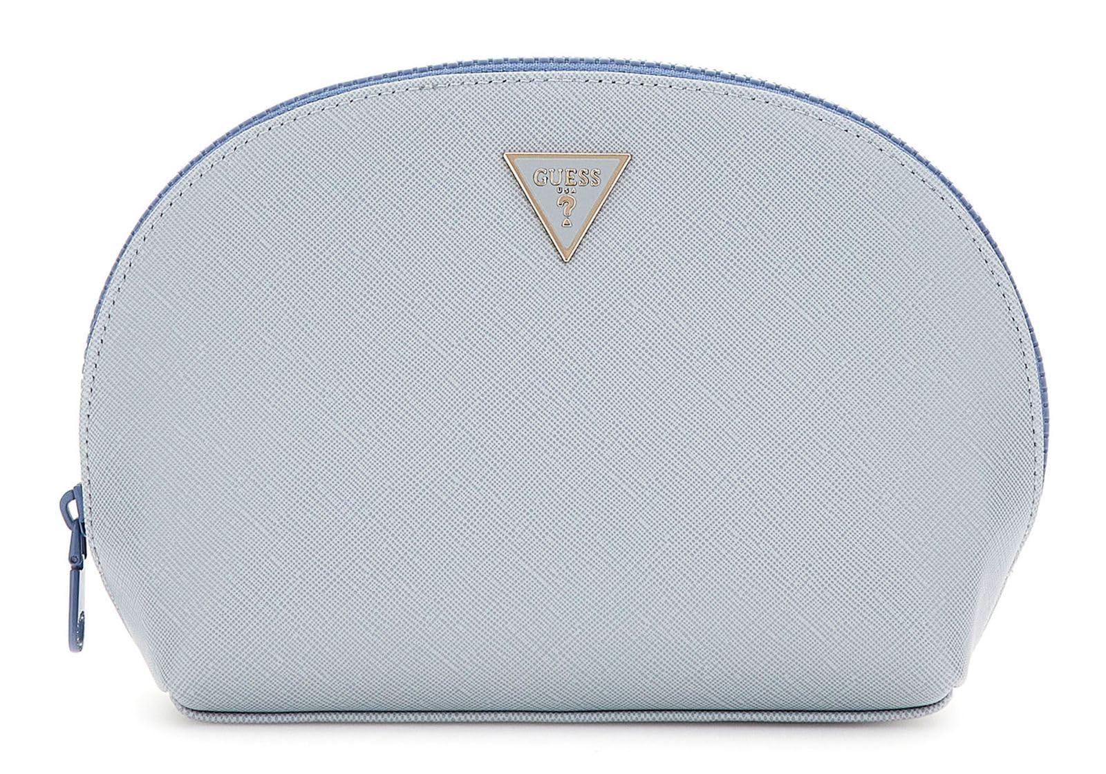 Guess Powder Blue Bag Guess Dome Cosmetic Pouch Powder Blue Lyst UK
