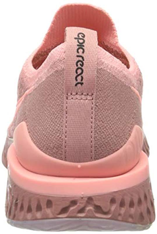 Nike Epic React Flyknit 2 Running Shoe in Pink | Lyst UK