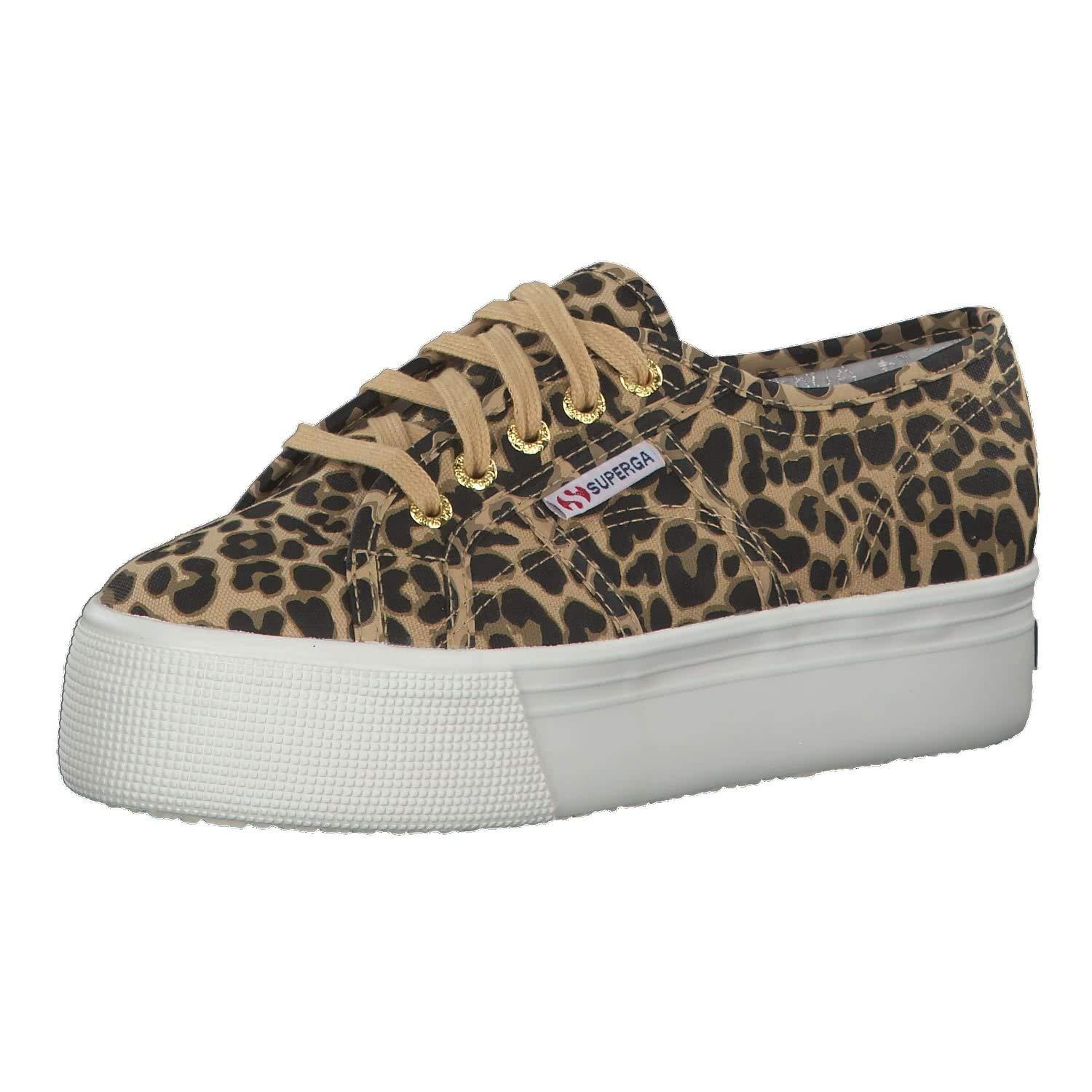 superga leopard print trainers