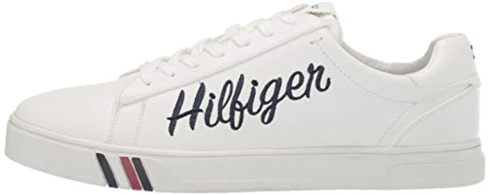 tommy hilfiger jason embroidered sneaker