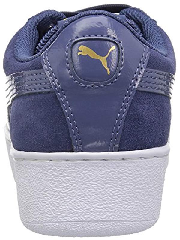 puma vikky platform blue