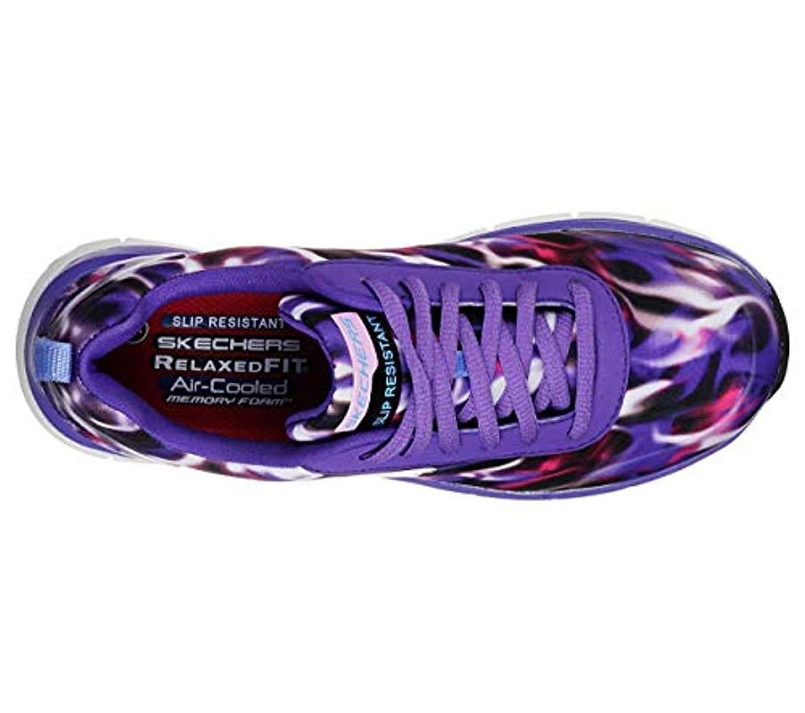 Skechers Comfort Flex Sr Hc Pro Health Care Professional Shoe in Purple |  Lyst
