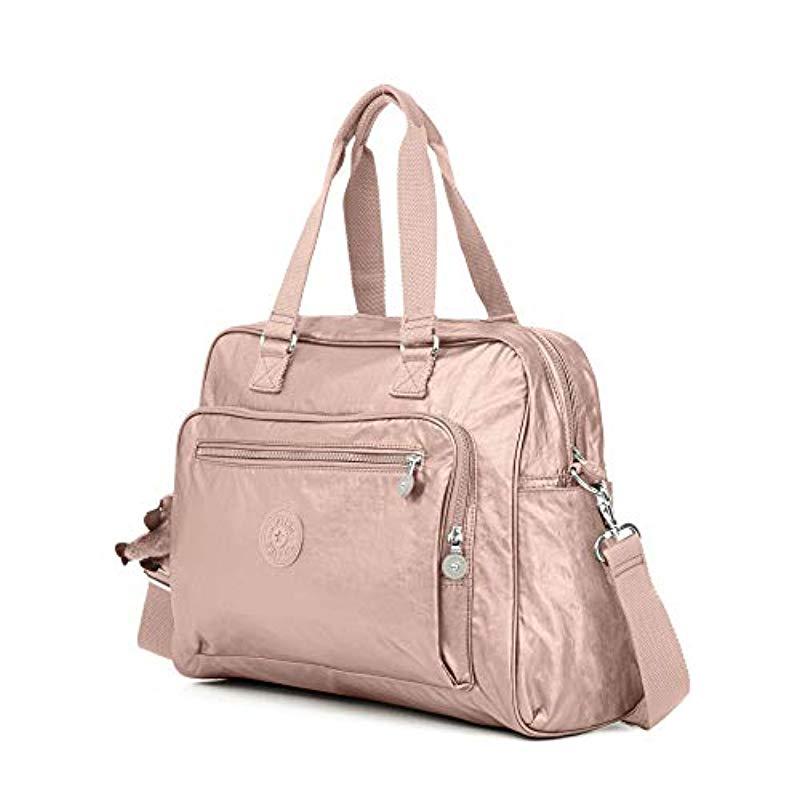 Kipling Synthetic Alanna Babybag Diaper Bag in Rose Gold Metallic (Pink) |  Lyst