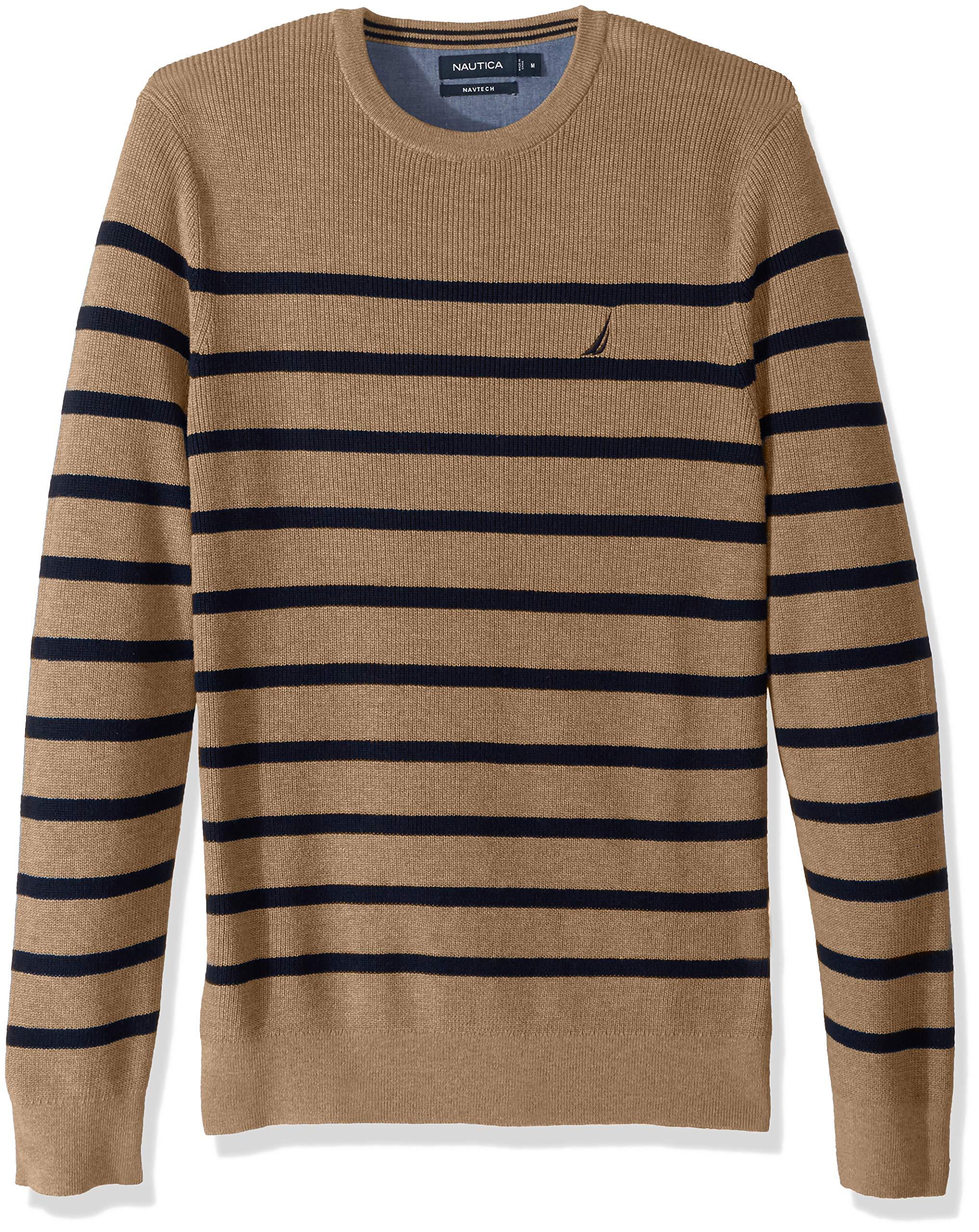 Nautica Long Sleeve Striped Crew Neck Sweater for Men - Save 5% - Lyst