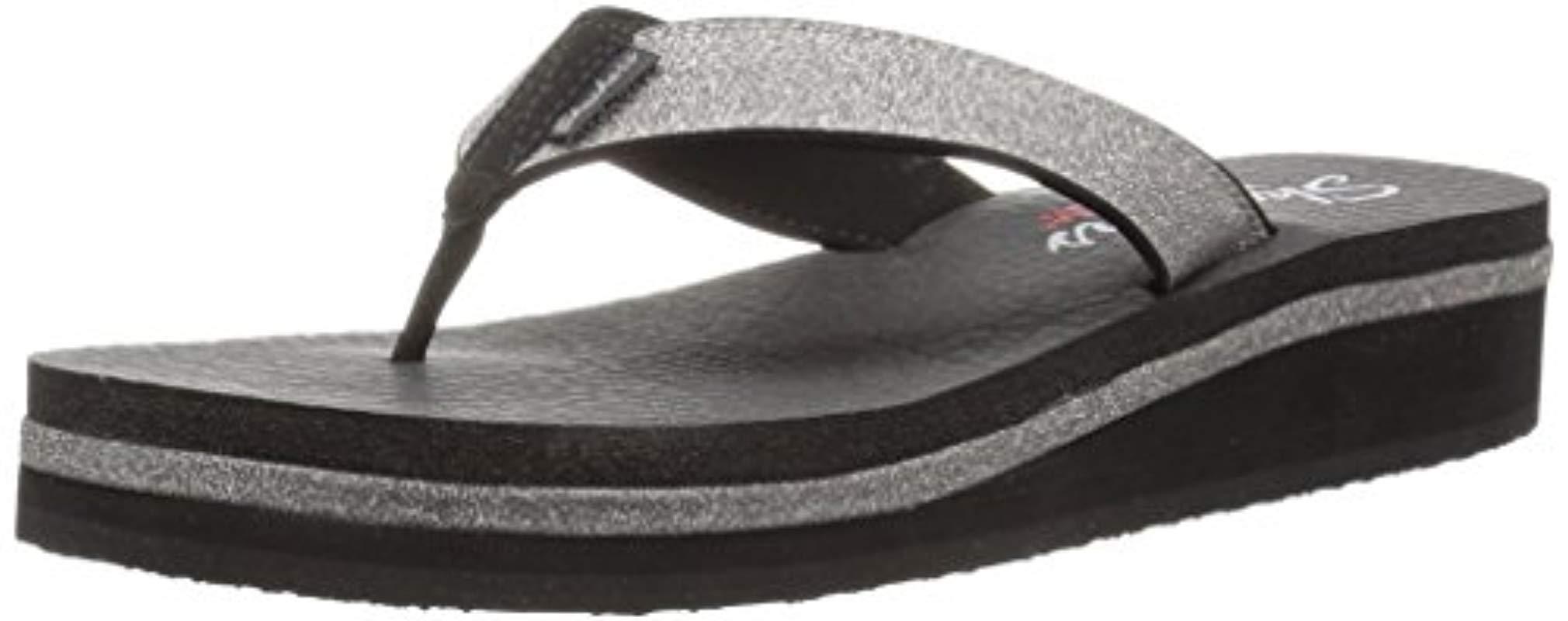 skechers glitter flip flops