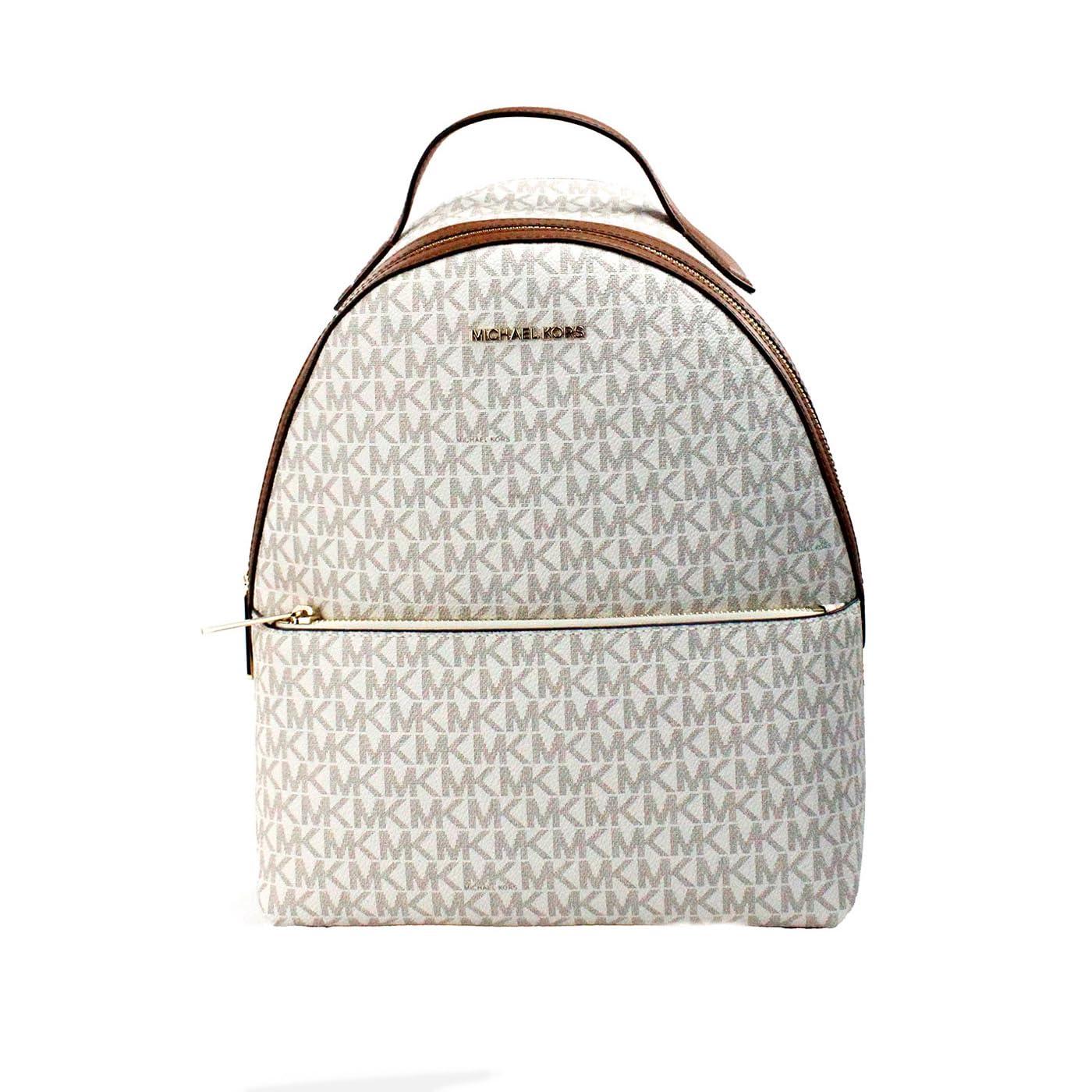 Michael Kors Sheila Medium Ivory Signature Pvc Front Pocket Backpack Bag in Grey Lyst UK