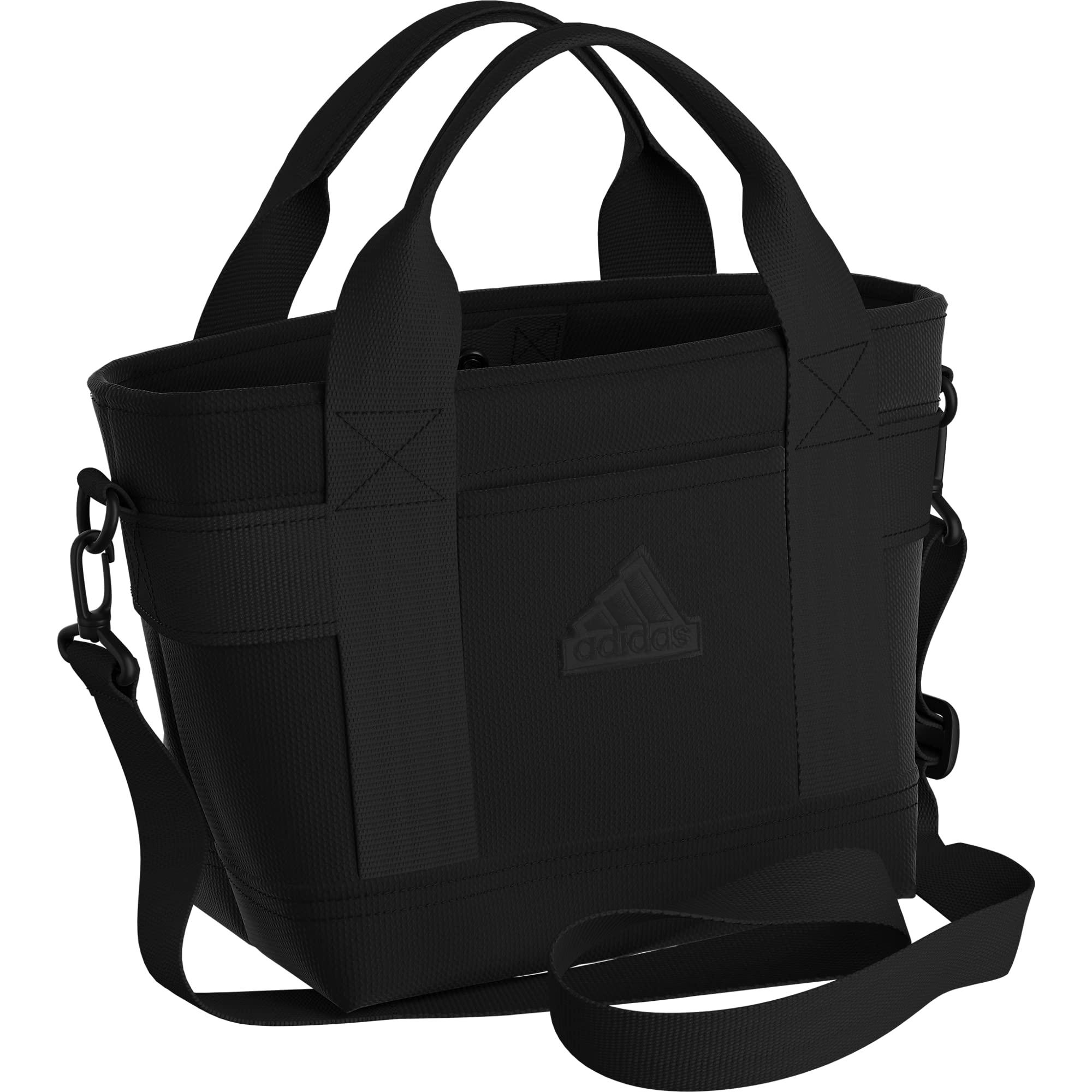 adidas Canvas Mini Sized Small Tote Bag in Black | Lyst
