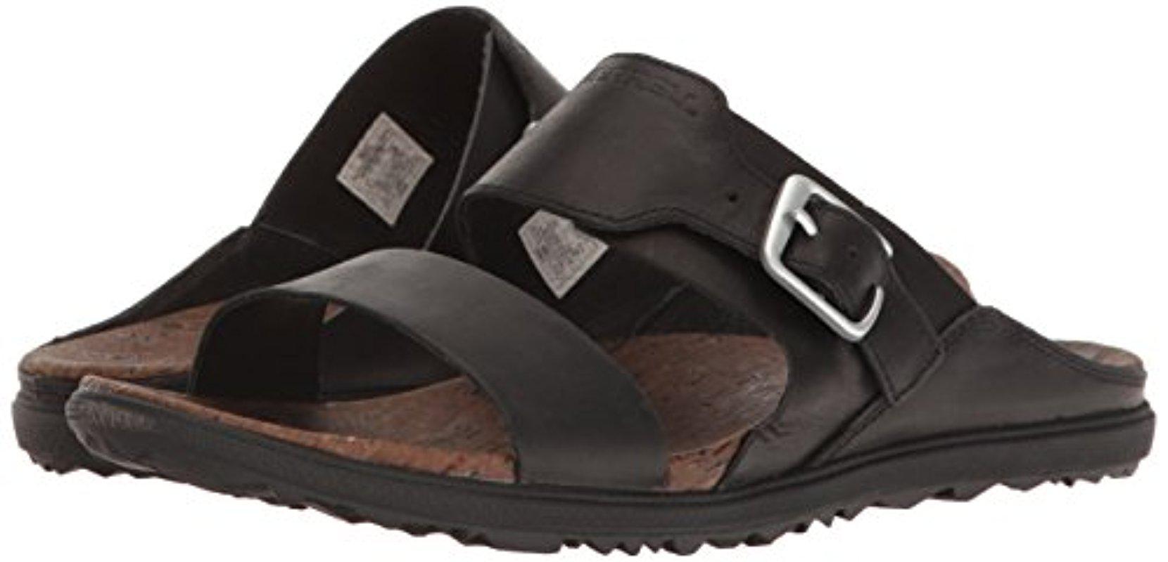 Merrell women's around sales town buckle slide sandal