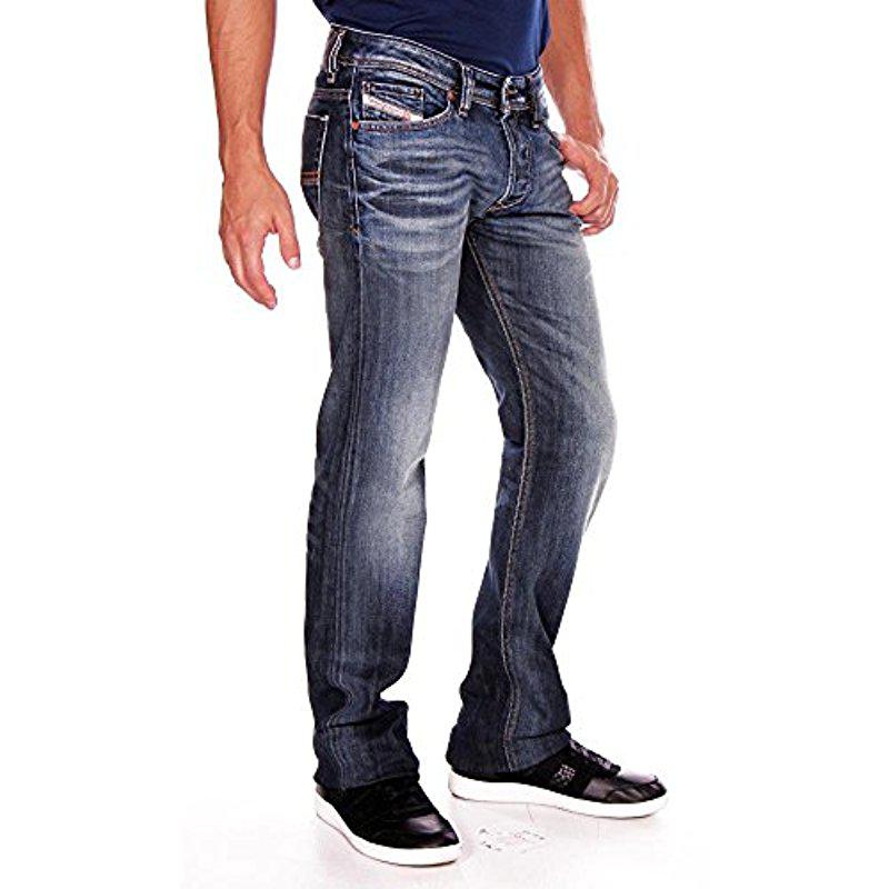 DIESEL Viker Regular Slim Straight-leg Jean 0885k in Blue for Men | Lyst
