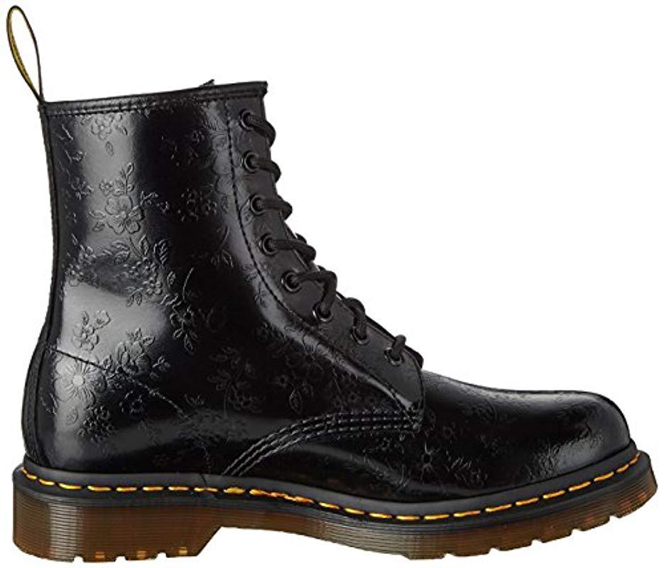 dr martens 1460 qq flowers black
