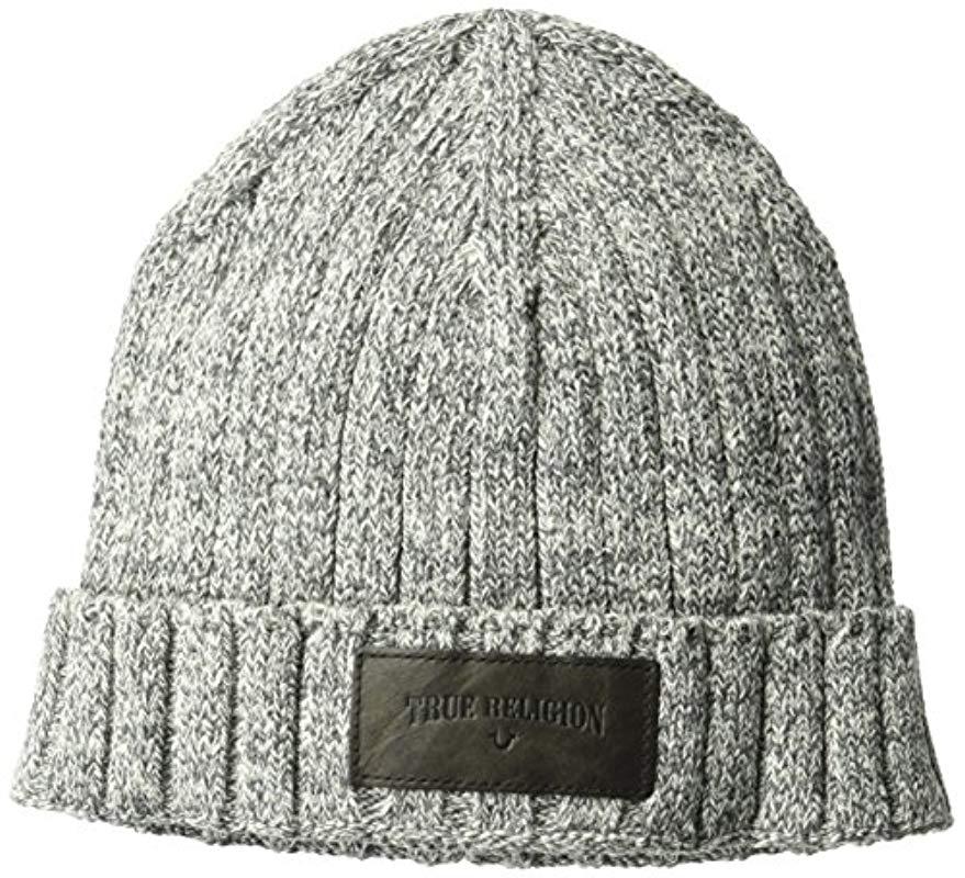 grey true religion beanie