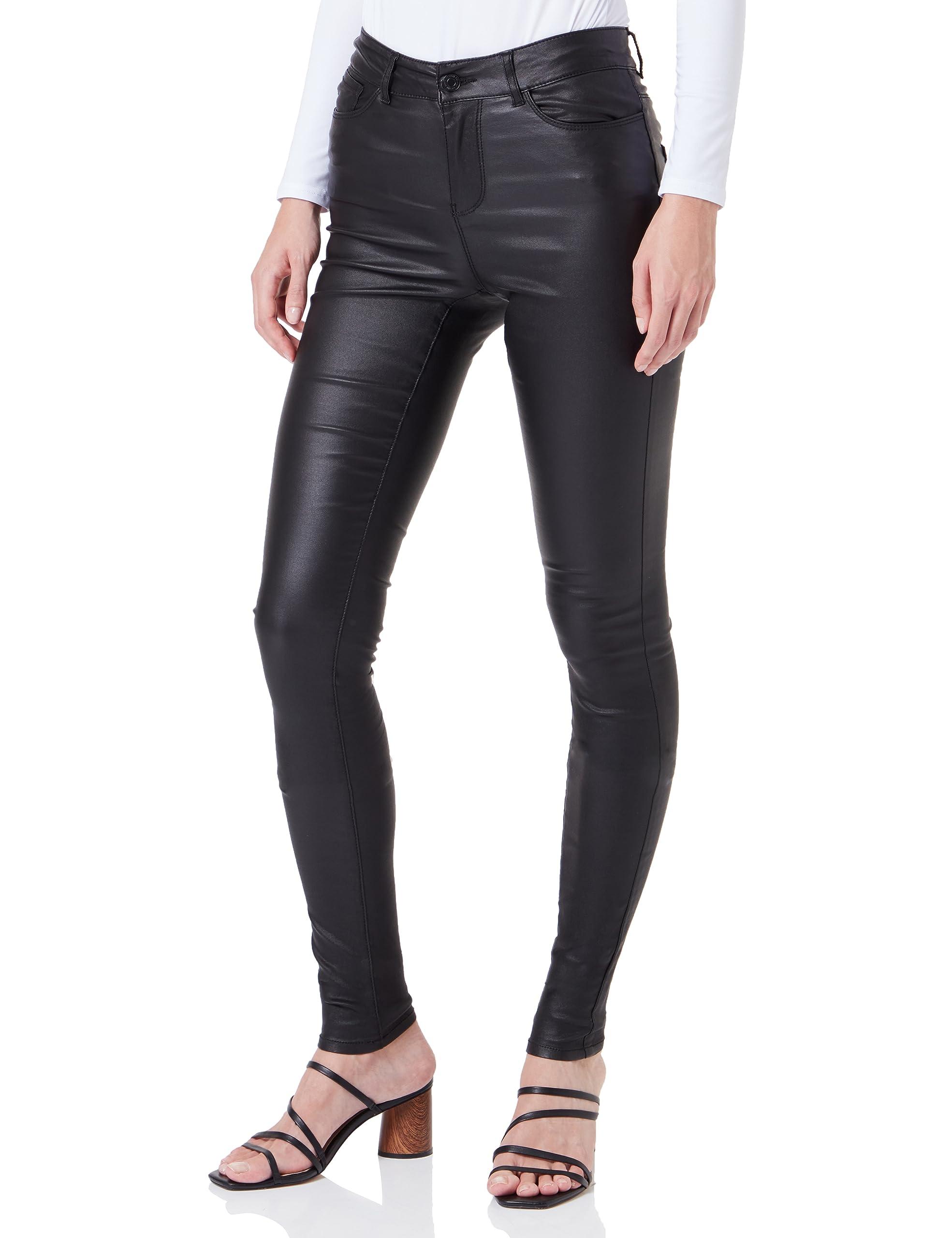 Vero Moda Vmseven Ss Tall Coated Smooth | DE Blau in Nw Pant Lyst