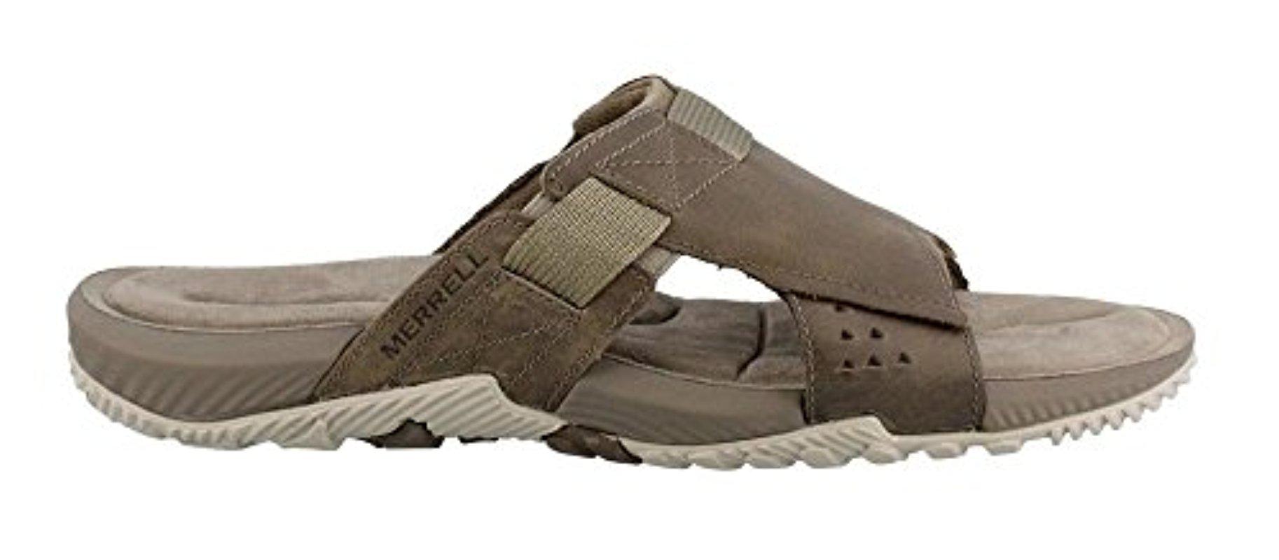 Håndbog ulykke Spædbarn Merrell Terrant Slide Open Toe Sandals in Brown for Men | Lyst