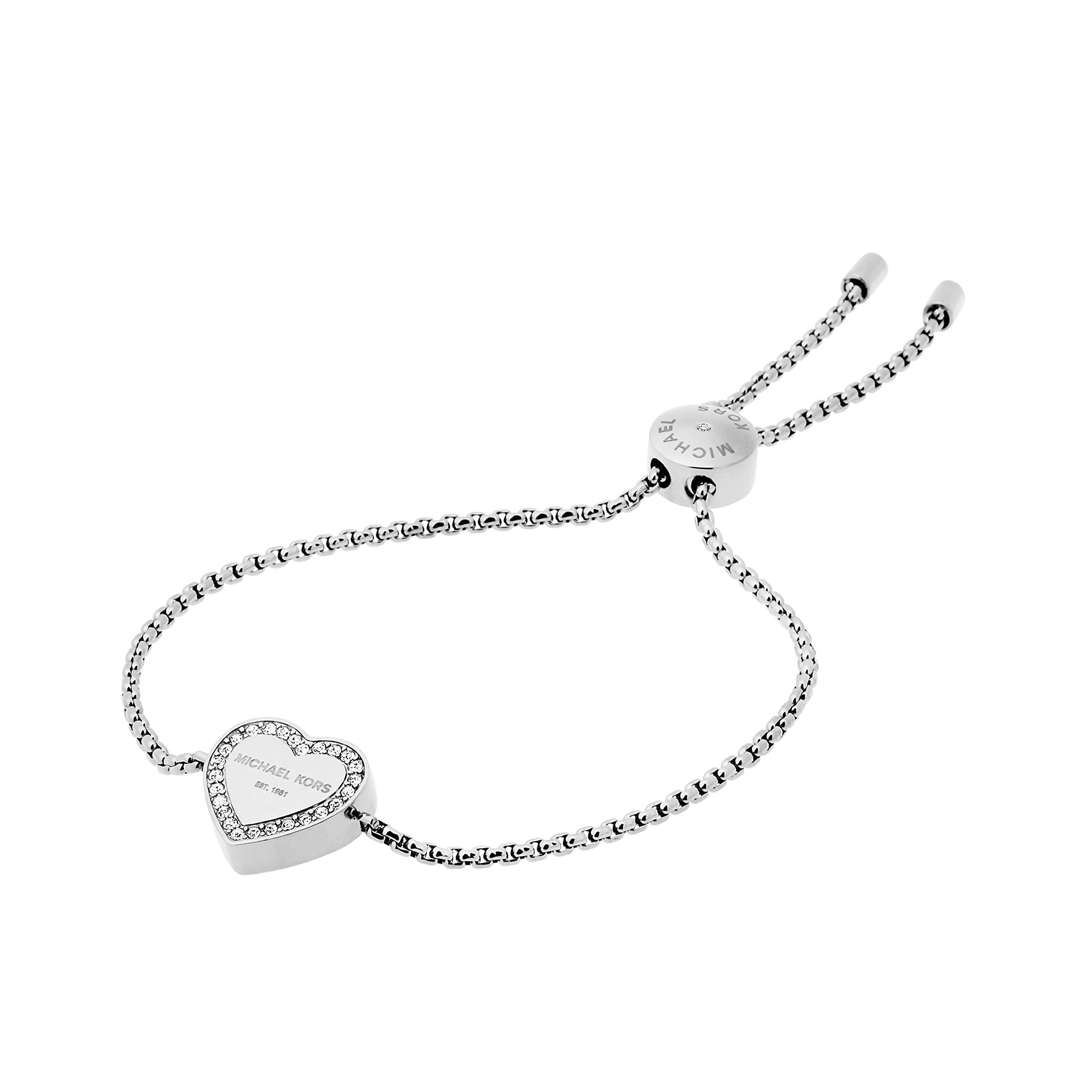 Michael Kors S Heritage Heart Adjustable Bracelet in Metallic