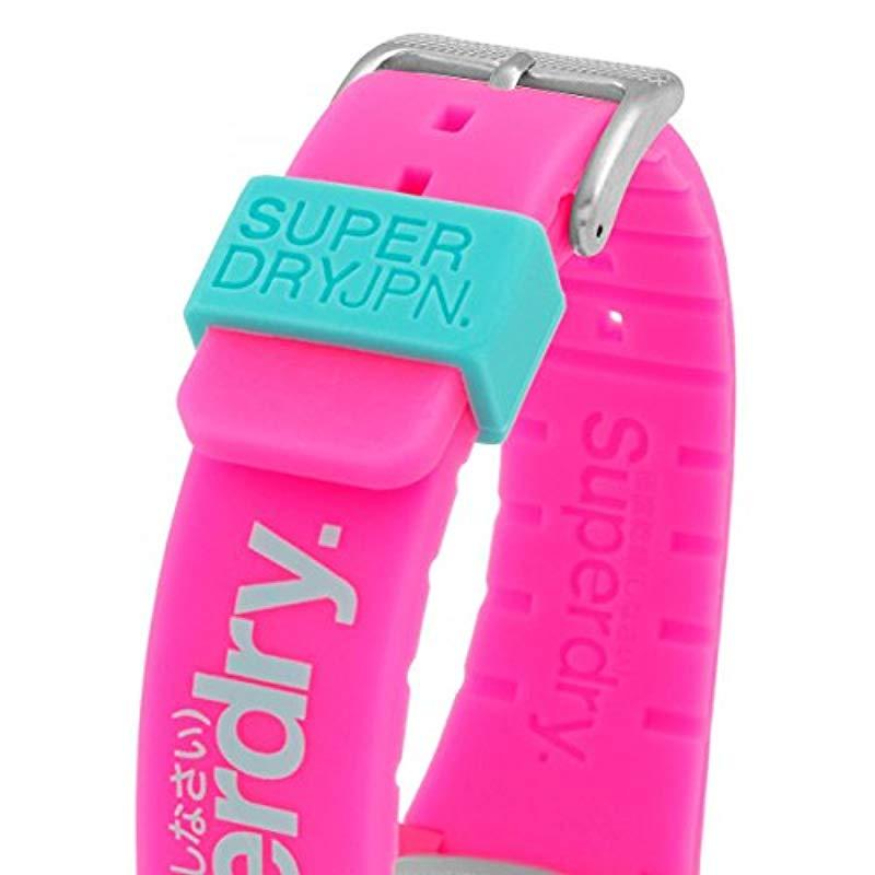 Superdry Damenuhr Analog Quarz mit Silikonarmband – SYL198PN in Pink | Lyst  DE