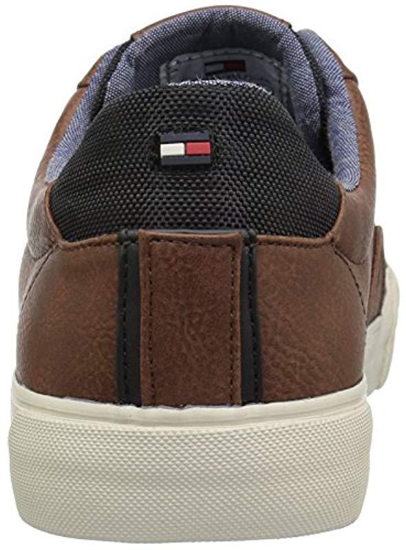 tommy hilfiger brown sneakers