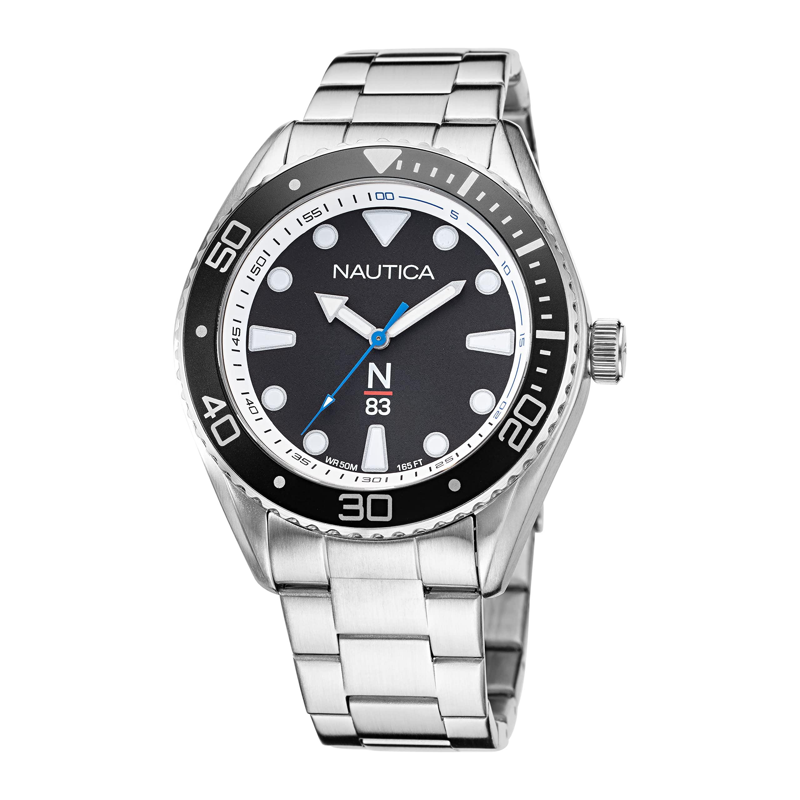 Nautica N83 Finn World Stainless Steel Bracelet Watch in Metallic for Men |  Lyst