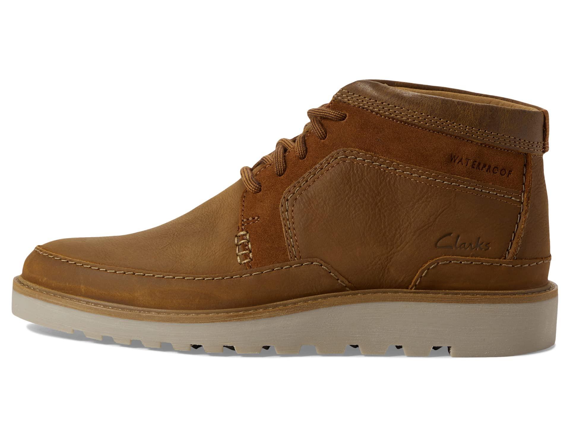 Clarks Men's Malwood Plain Oxford (Stone Nubuck) - Clarks